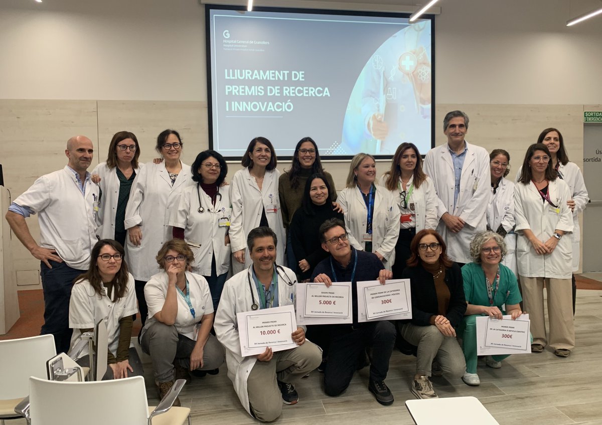 Ahir vàrem celebrar a <a href="/hggranollers/">Hospital General de Granollers</a> la XII Jornada de Recerca i Innovació. Tot un èxit! 😃 Felicitats als guanyadors i al #comitecientific 👇per l'organització👏