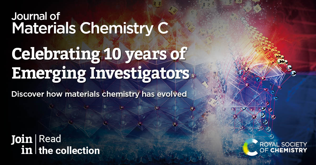 J. Mater. Chem. family (@jmaterchem) on Twitter photo <a href="/JMaterChem/">J. Mater. Chem. family</a> A, B and C are delighted to celebrate 10 years of the annual Emerging Investigators collections this year! Help us celebrate this milestone!👇
blogs.rsc.org/jm/2024/11/19/… <a href="/JMaterChem/">J. Mater. Chem. family</a> A, B and C are delighted to celebrate 10 years of the annual Emerging Investigators collections this year! Help us celebrate this milestone!👇
blogs.rsc.org/jm/2024/11/19/…