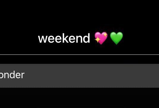 finalmente sexta-feira 🩷💚