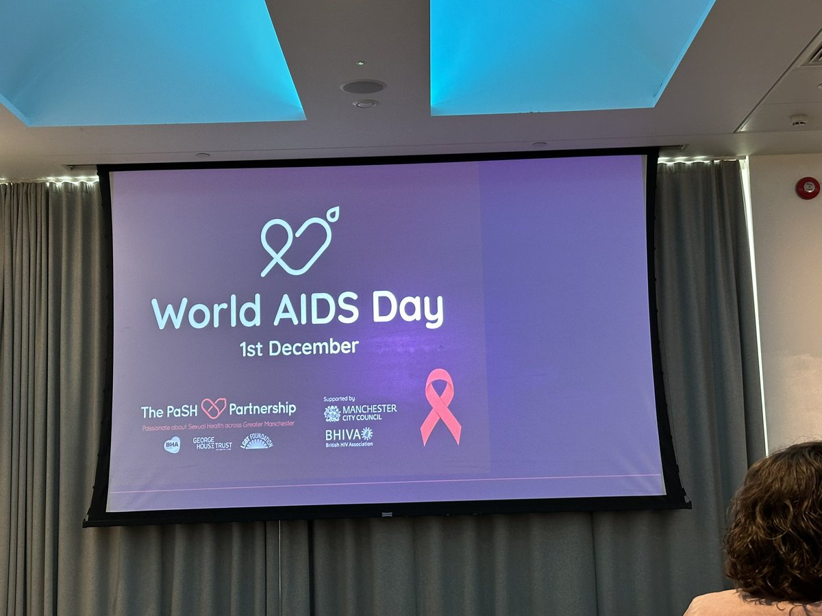 I’m at the <a href="/BritishHIVAssoc/">BHIVA</a> Autumn Conference today and it’s good to see [Greater] #Manchester writ large as we’re hosting the <a href="/GMPaSH/">The PaSH Partnership</a> World AIDS Day Vigil on Sunday in partnership with BHIVA.

<a href="/GeorgeHouseTrst/">George House Trust</a> and our partners will be laying on the chips and gravy ❤️