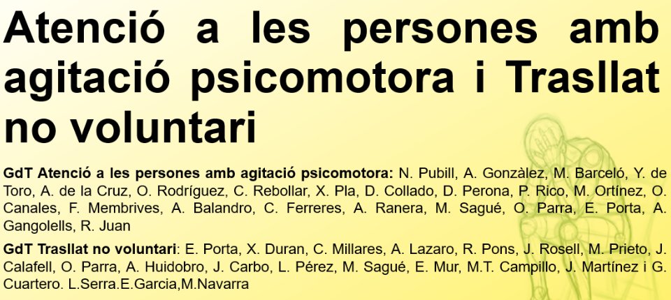 soctescat's tweet photo. Avui des del GdT #SOCTES seguint la sessió clínica de @semgencat en relació a l'agitació psicomotriu i el #trasllatinvoluntari. Gran feina dels grups de treball, enhorabona! #TES #treballenequip https://t.co/5e1dzMmpFi