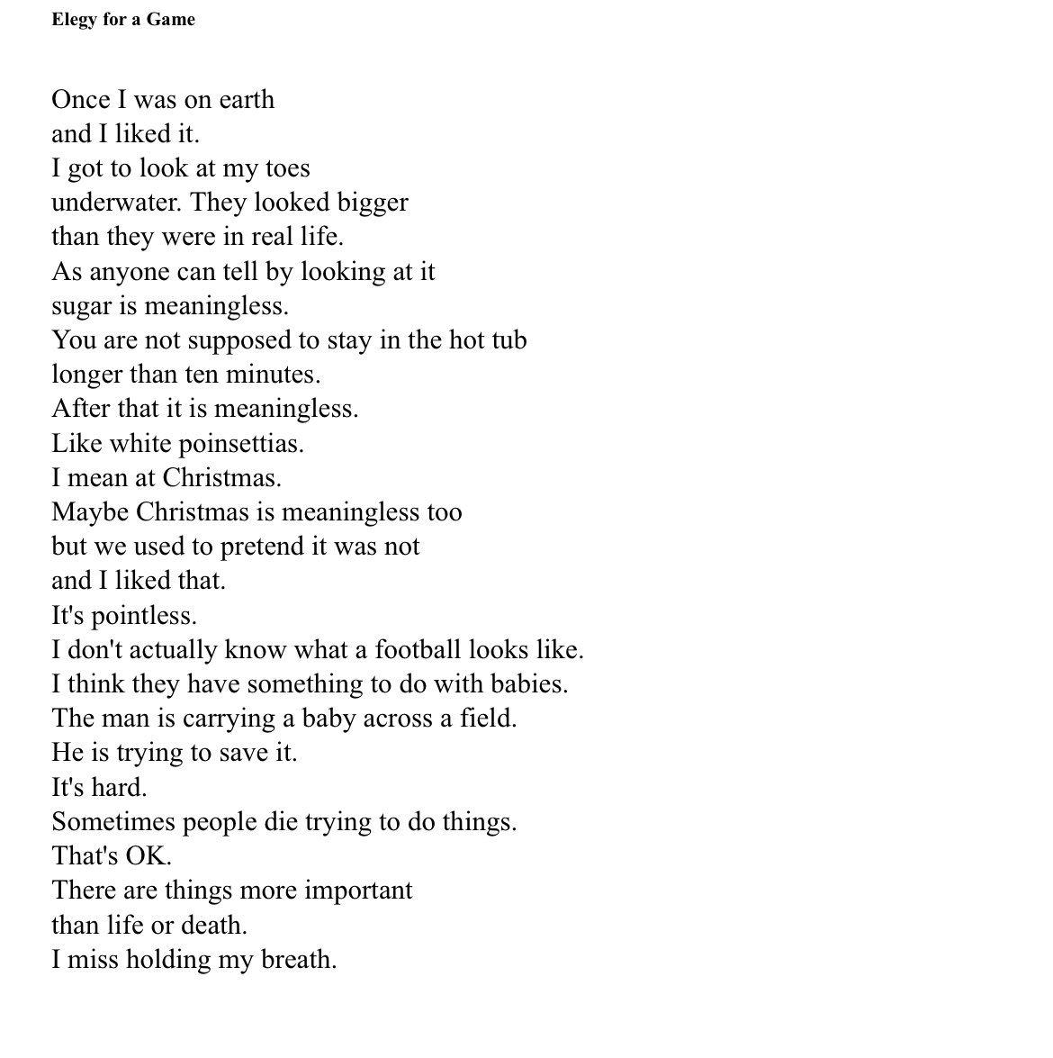 liambatespoet's tweet image. ‘Once I was on earth
and I liked it.’
Mary Ruefle