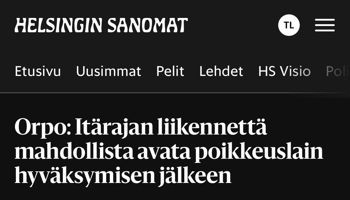 Ilmainen vinkki ainakin kokoomukselle:

Ei ehkä kannata luoda kuvaa, että ulkoasiainvaliokunnan puheenjohtaja Kimmo Kiljunen eroaa siksi, että hän puhui julkisesti siitä, että poikkeuslain hyväksymisen jälkeen itärajaa pitäisi voida avata.