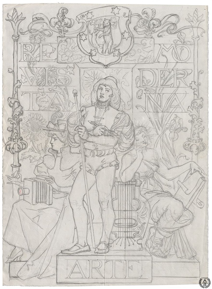 Así dibujaba Arturo Mélida.. No te pierdas la conferencia de Alberto Tellería el 4 de diciembre a las 18:00 en la sala de consejos de <a href="/ETSAMadrid/">ETSAM</a> y la #exposición en <a href="/bibliotecaETSAM/">BibliotecaETSAM</a> short.upm.es/xsijp
#ViernesDeArte #dibujo