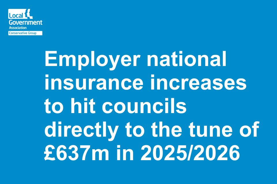 🗣️Increases to employer national insurance contributions will hit councils directly to the tune of £637 million in 2025/2026. The full figures can be found here 👇👇👇local.gov.uk/about/news/loc…