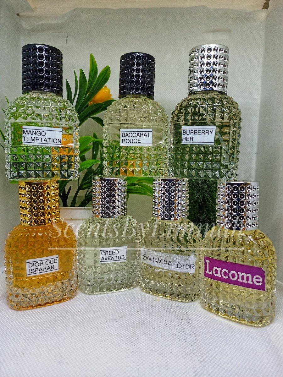 ScentsByLimmahh's tweet image. Fragrance available include
Creed Aventus
Oud ispahan
Lacome
Mango temptation
Versace Eros
Blu de chanel
Tomford
Aventus blue for him
Scandal
Boss orange
Versace crystal nior
Prices include
30ml-£11
15ml-£7
12ml-£6
10ml-£4
6ml-£2:99
Location -United Kingdom.