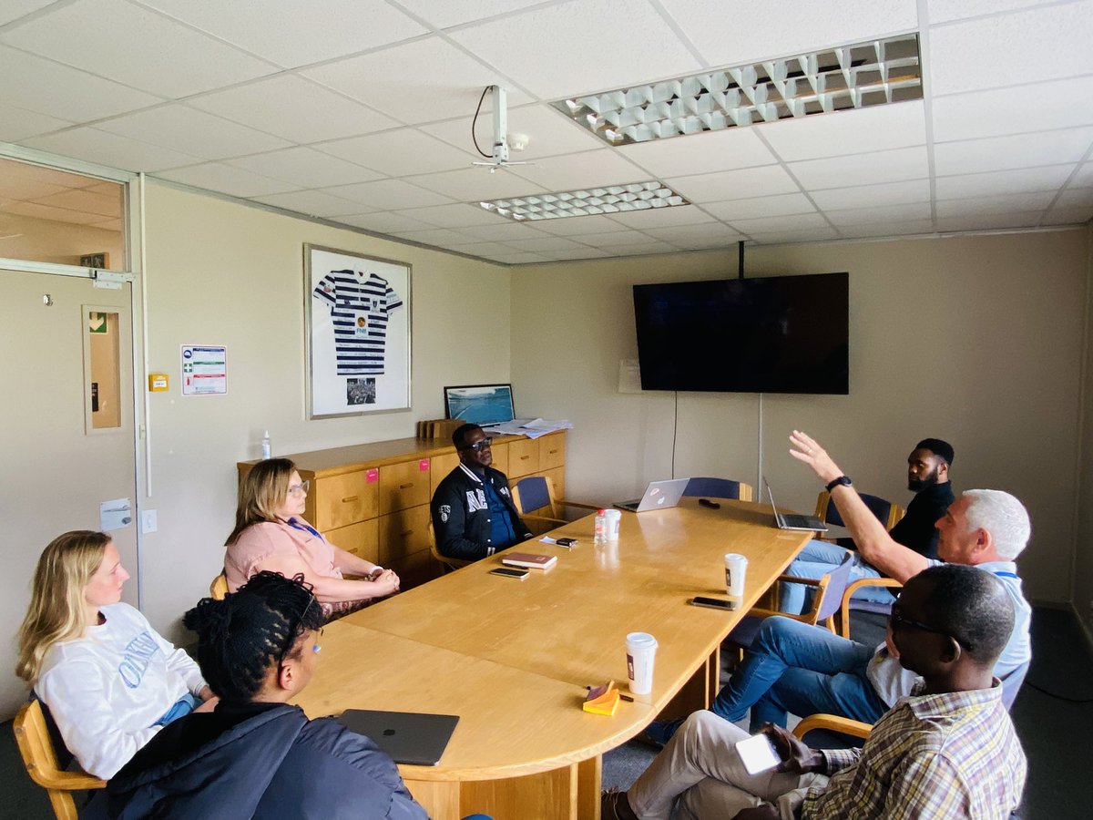 GenMS_UCT's tweet image. 🌟 GenMS had the great honour of hosting Prof. Sam Ibeneme, Dean of the Faculty of Health Sciences at David Umahi Federal University of Health Sciences, Uburu, Ebonyi State, Nigeria, and colleagues. We showcased our work and discussed exciting collaboration opportunities! 💡🤝