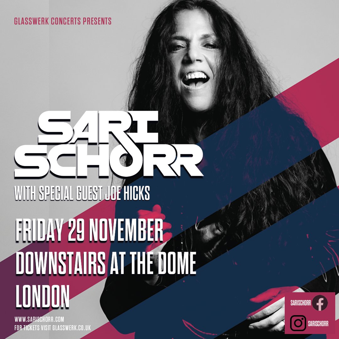 Glasswerk (@glasswerk) on Twitter photo ⚠️TONIGHT ⚠️
Don't miss <a href="/SariSchorr/">Sari Schorr</a>   live at The Dome  TONIGHT !!
Doors - 19:00 ⚠️TONIGHT ⚠️
Don't miss <a href="/SariSchorr/">Sari Schorr</a>   live at The Dome  TONIGHT !!
Doors - 19:00