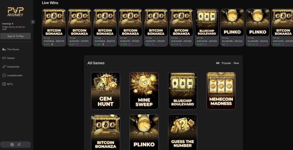 TheTokenDev's tweet photo. #PVPMoney is the only casino that exists, which is indifferent to whether a player wins or loses. Traditional casino houses look to profit from players losing. We do not profit from players losing, we incentivise winning by offering the best odds on the market.
Links in profile: https://t.co/lmyE9EpIUn
