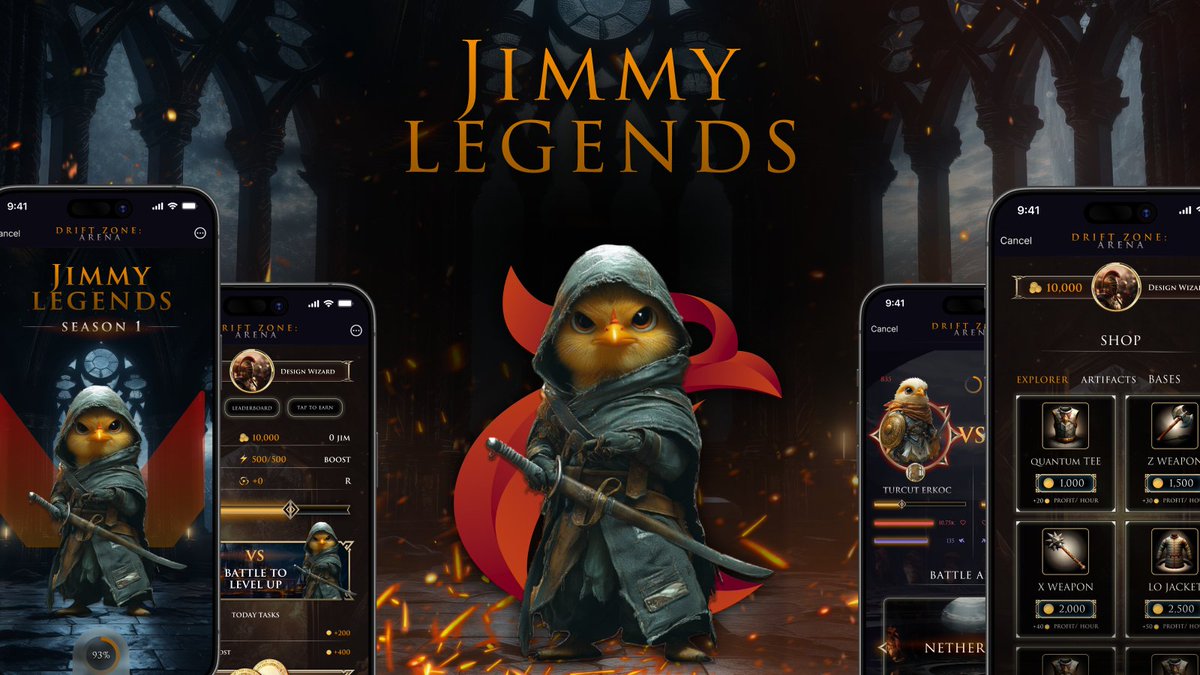 🚨 1 Day to Go! 🚨  

🐓🔥 Jimmy Legends officially launches tomorrow! Get ready for:  
💰 Massive rewards  
⚔ Epic rooster battles  
🎮 Real Play-to-Earn action  

⏰ The stage is set, the warriors are ready. Are you?  

#Jim #Crypto #PlayToEarn