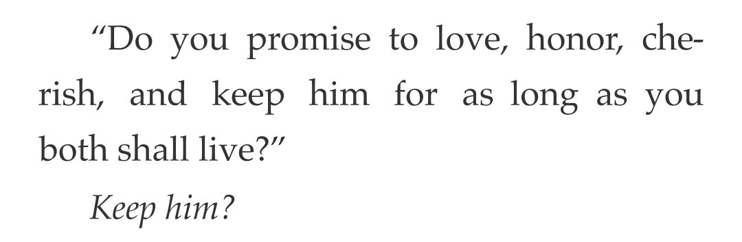 tanu1510's tweet photo. the second best wedding vow EVER #booktwt #MarriageForOne https://t.co/VdPOb7R5da