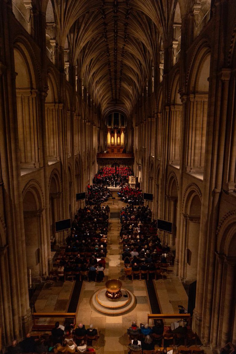 We hope you loved our concert last night as much as we did! 🎶🎄

✅ 300 young singers
✅ 11 different schools 
✅ The beautiful setting of <a href="/Nrw_Cathedral/">Norwich Cathedral</a> 
✅ The vibrant music of Georgian England 

Our tour continues, off to Ely today! 🚗

📸 Credit: Frances Marshall