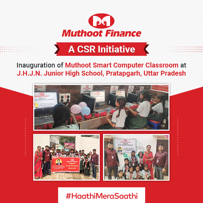 TheMuthootGroup's tweet photo. Under the CSR initiative of Muthoot Finance, a state-of-the-art Smart Computer Classroom was inaugurated at J.H.J.N. Junior High School, Kamaluddinpur, Pratapgarh, Uttar Pradesh.
#TheMuthootGroup #MuthootFinance #MuthootCSR #CSRActivity #CSR https://t.co/4qedH0PgBx