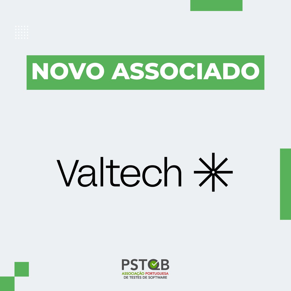 PSTQB's tweet image. É com enorme entusiasmo que anunciamos a mais recente adição à lista de Associados Empresariais #PSTQB: Bem-vindos, @valtech!⁠ 🤩
⁠
Descubra todas vantagens de fazer parte desta família de 𝘵𝘦𝘴𝘵𝘦𝘳𝘴, em:
➡️ bit.ly/VantagensPSTQB

#SoftwareTesting #Valtech