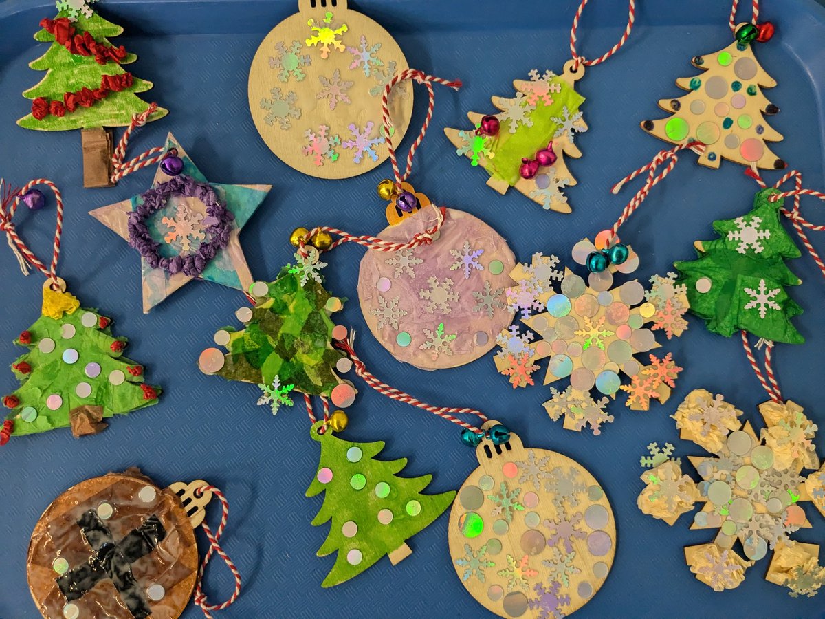 This morning's staff tea and toast included making baubles for this year's Christmas tree 🎄 
Sixth form students will be making their baubles and decorating their tree next week too!