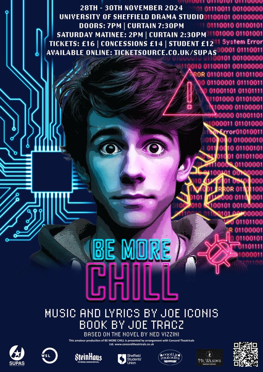 <a href="/jacobjb251/">Jacob Bush</a>  latest review is of <a href="/SUPASshef/">SUPAS</a> Be More Chill (music &amp; lyrics by <a href="/MrJoeIconis/">Joe Iconis</a> ) at University Drama Studio Sheffield to Sat. 

"a fun show &amp; SUPAS present it well with some excellent performers, effective staging and wonderful choreography."

lastnightidreamtof.co.uk/theatre/sup%ef…