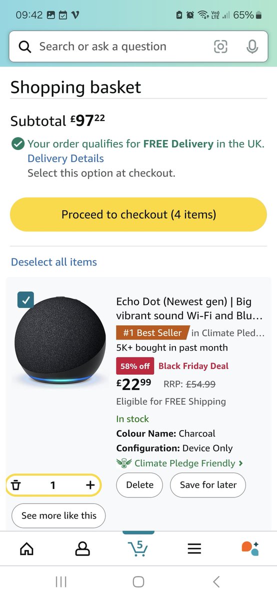 Amyym25's tweet photo. @VibePay Alexa and lego for my lego obsessed son! #BlackFridayVibes @VibeMe #VibePay https://t.co/dptrWncsUF