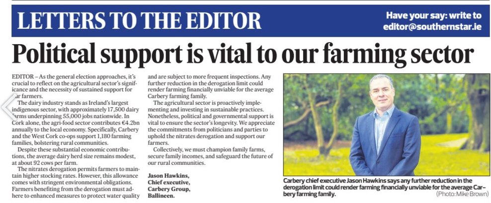 Our statement on the importance of political support for our farming sector #Election2024