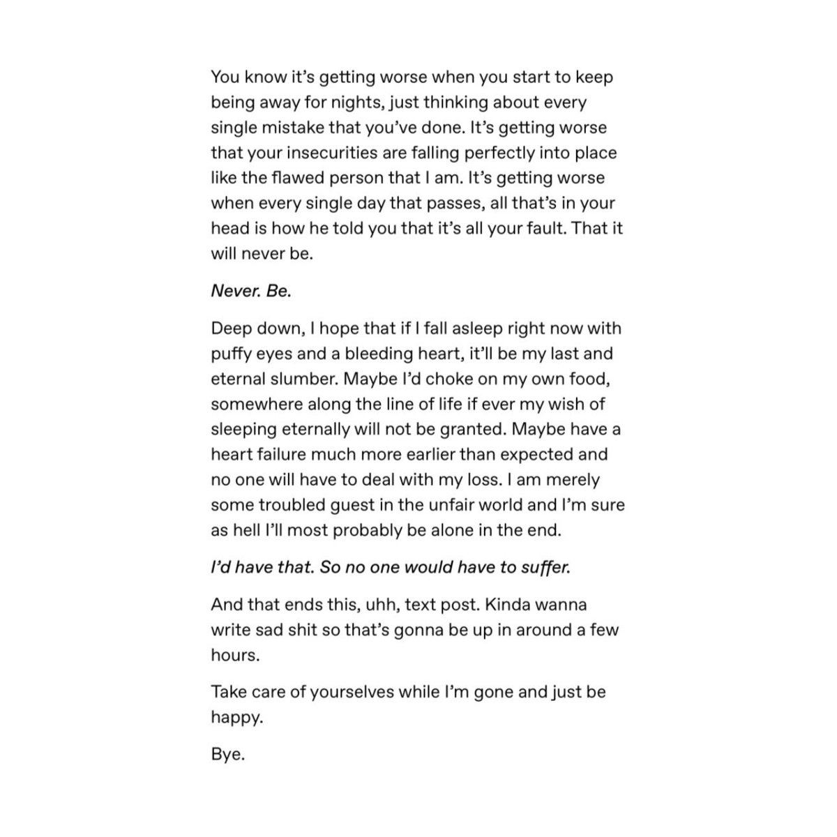 ⠀

JOURNAL  ENTRY  #1  :  EVENING  BLUES

⠀