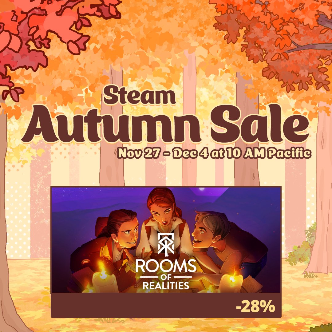 Rooms of Realities is now 28% OFF for the Steam Autumn Sale! 🍂 Dive into immersive adventures and unravel the mysteries. Don’t miss this deal!
#VR #Steam #AutumnSale