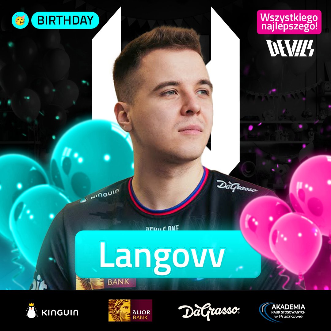 devils1gg's tweet photo. Nasz agent do działań specjalnych obchodzi dziś urodziny! 🎈🎈🎈

Wszystkiego najlepszego @langovv 😎 https://t.co/HbqIBg2qf4