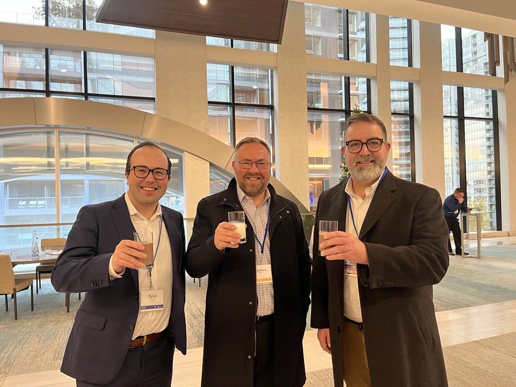 🐄 <a href="/framepointpa/">Framepoint Public Affairs</a> Founding Partner, <a href="/jtferrier/">Jeffrey Ferrier</a>, at the <a href="/BCMilk/">BC Dairy</a> convention talking BC elections, Canada-US trade, and plain vs. chocolate milk. (Jeff said chocolate, of course.) 

📸 Pictured alongside <a href="/dylankrugerbc/">Dylan Kruger</a> and <a href="/smartyvr/">Stephen Smart</a>