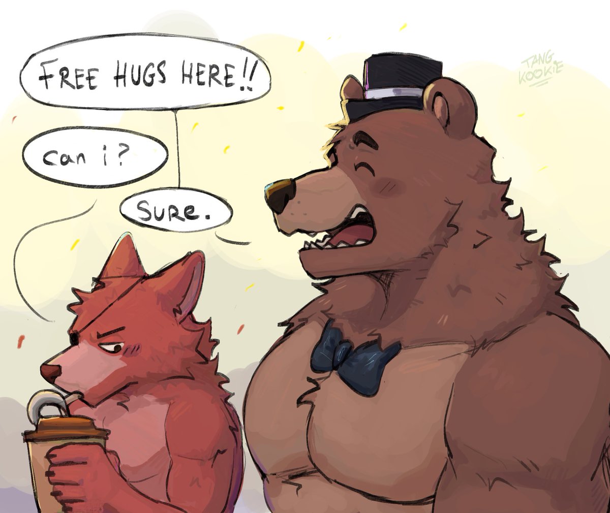 Azulkookz's tweet image. He really needs that hug i guess.,.