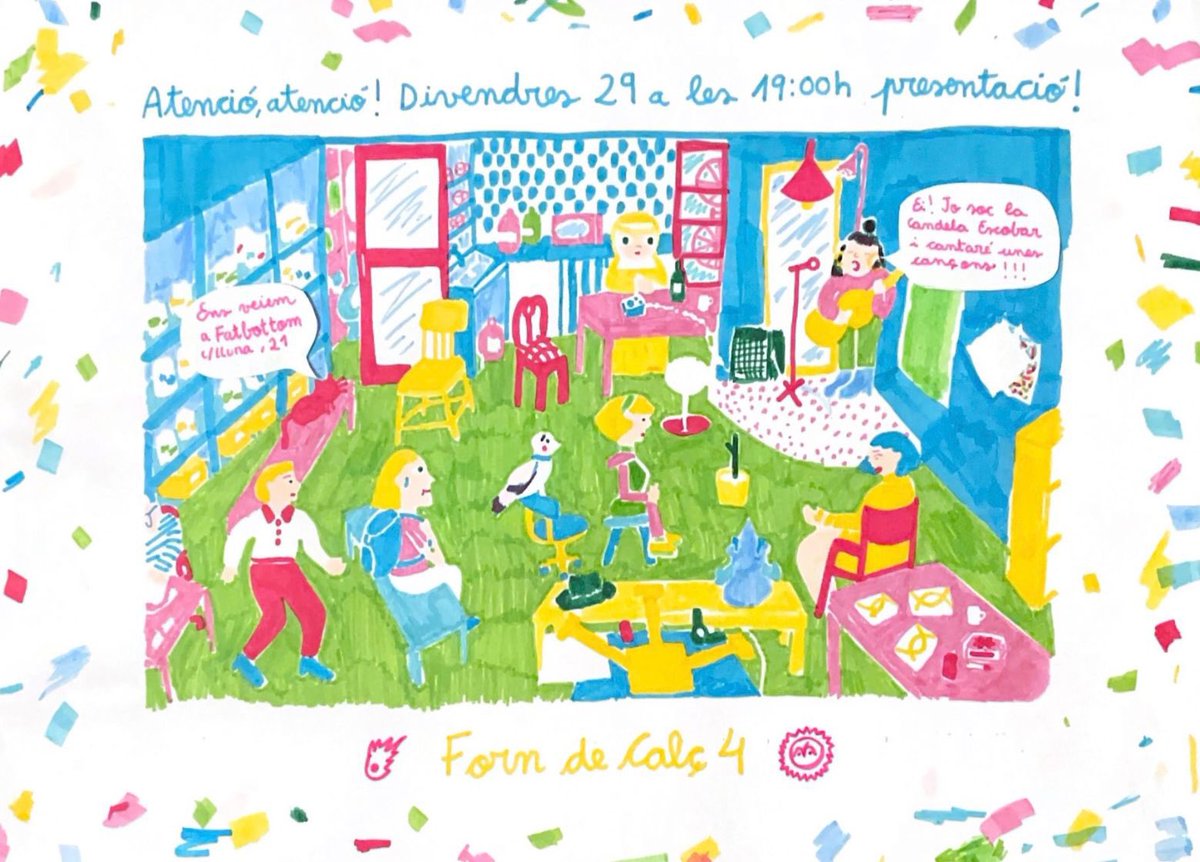 Avui tindrem a la <a href="/candelaesga/">Candela</a> fent un concert a la presentació de la revista Forn de Calç 4 al Maquina Total de la botiga Fatbottom!

Us hi esperem!

📍Carrer de La Lluna 29
🌟 Entrada Lliure