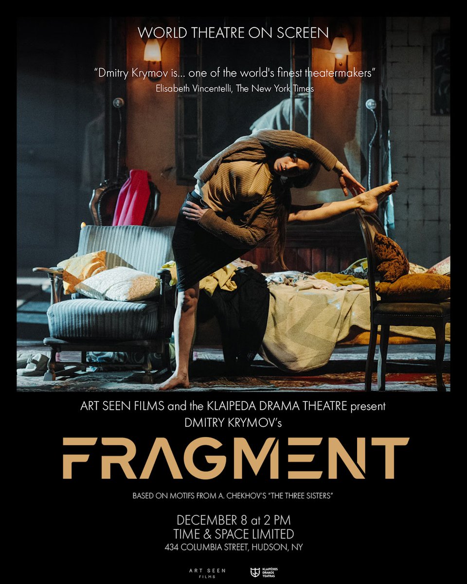 KrymovLabNYC's tweet photo. 🌟 Next Sunday, December 8th, 2pm 🌟 
Dima's "Fragment," filmed at the Klaipeda Drama Theatre, will screen at Time &amp; Space Limited in Hudson, NY!

More details here:
https://t.co/vgj3kZ7R5N https://t.co/Gnq4aYI3Q1