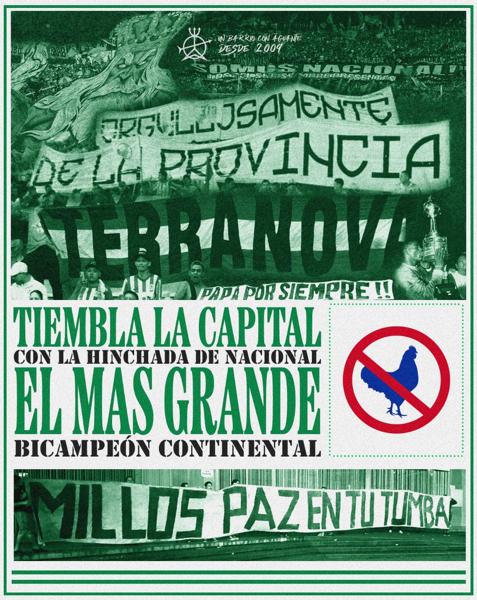 LDSTerranova's tweet photo. ¿La capital? Tiembla con la hinchada de Nacional. La provincia tu mayor pesadilla. 🏆🏆

EL ÚNICO GRANDE SOY YO. 🇳🇬

VAMOS TODOS JUNTOS. @nacionaloficial https://t.co/9sXaMt3OLh