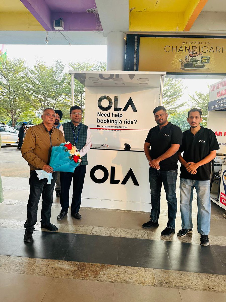 ixcairport's tweet image. Touch down, tap and go! ✈️🚖 Chandigarh International Airport is thrilled to welcome Ola as our official app-based cab aggregator service. Your ride to convenience begins the moment you land. #OlaAtChandigarhAirport #RideWithEase @AAI_Official @cmohry @CMOPbIndia