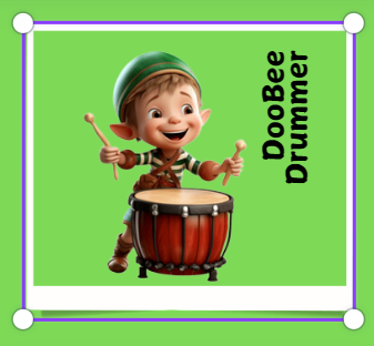 MEET DOOBIE THE DRUMMER ELF!
Doobie keeps the music playing at the North Pole and is playing better than ever, now that he has a cool name!  Doobie was named by Lowery &amp; Tristan Lockard.

You can name an elf too!  Use this link to see who still needs a name!!