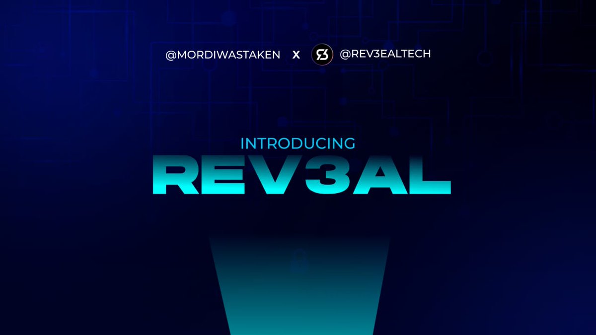 Web3Odafe's tweet image. &quot;Protect your Digital World with REV3AL; Where Innovation meets Security&quot;

Now, Imagine you&apos;re creating cool stuff online; art, music, videos or even digital items and you want to make sure no one can copy or steal it. That&apos;s where @Rev3alTech comes in
#Rev3alEcosystem