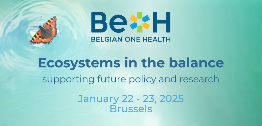 Registration and poster submissions are open for our upcoming event, Belgian One Health: Ecosystems in the balance. 

This two-day event will be in Brussels, Belgium on 22 and 23 January 2025. 

Registration and poster applications can be found here --&gt; biodiversity.be/6059/