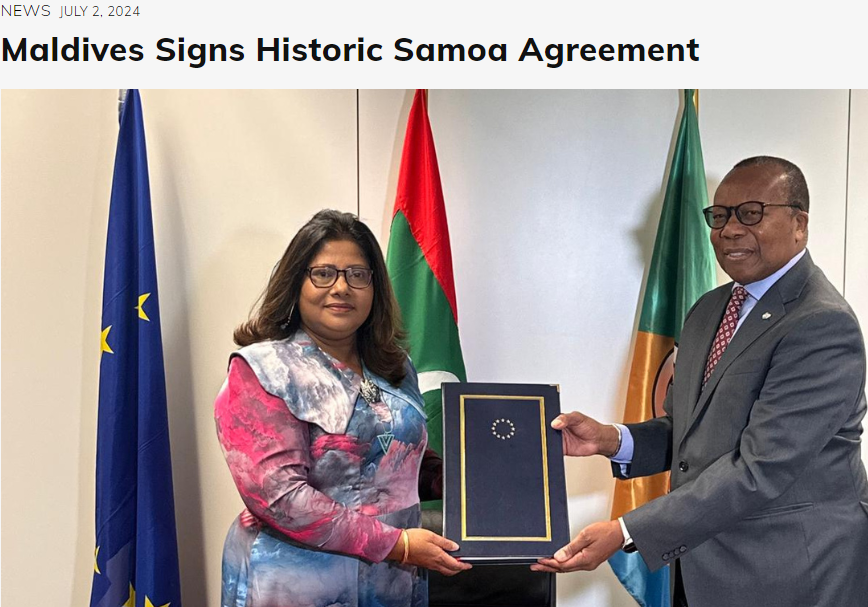 މި ސަރުކާރުން ސޮއިކުރި "ސަމޯއާ އެއްބަސްވުމަކީ"،  އެއްޖިންސުން ކައިވެނިކުރުންފަދަ  އިސްލާމުދީނުގައި ހަރާންކުރައްވާފައިވާ ކަންކަމަށް ހިމާޔަތެއް ހޯދާދިނުން ކަމަށް ގިނަ ޤާނޫނީ ބޭފުޅުން ވިދާޅުވާއިރު،
ސަރުކާރުން ޢާއްމުންނަށް މިކަން ސާފުކޮށްދެއްވާ، ނުވަތަ މި އެއްބަސްވުން އުވާލައްވާ.