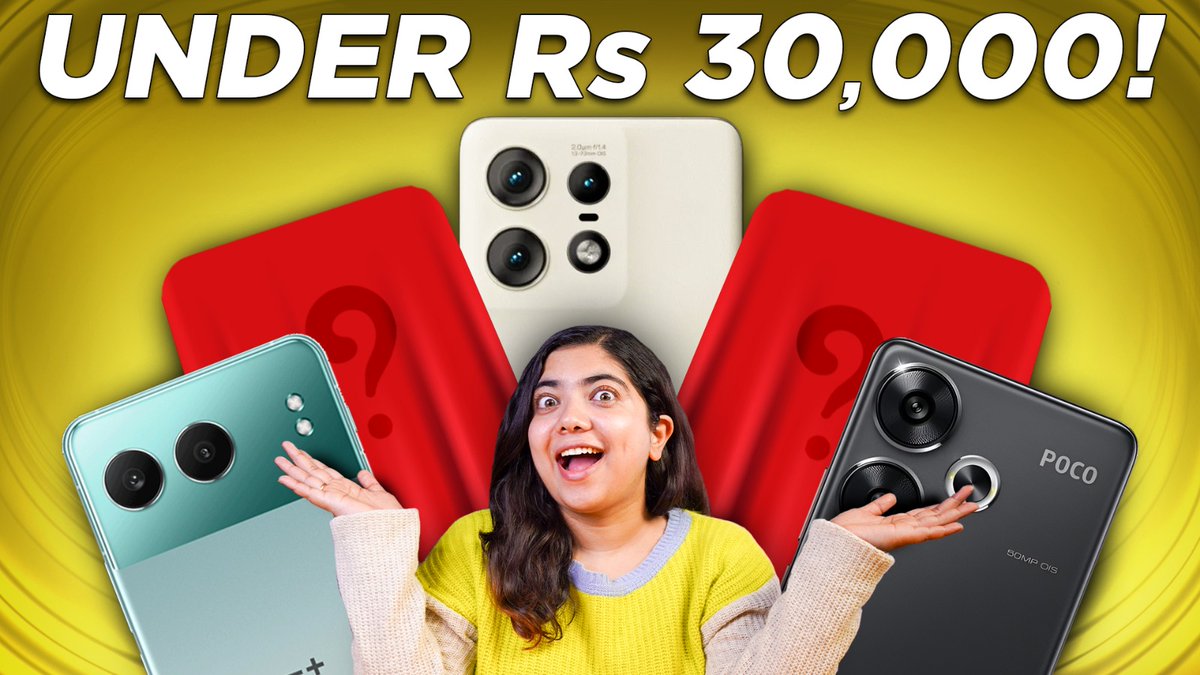 digitindia's tweet image. As 2024 almost comes to end, here are our top picks for the best smartphones under Rs 30,000. So if you're in a market to get yourself the best mid-range smartphone, this video will surely help you out. 

Watch full video here- 
youtu.be/n4tmI4B_mKE 

#buyingguide