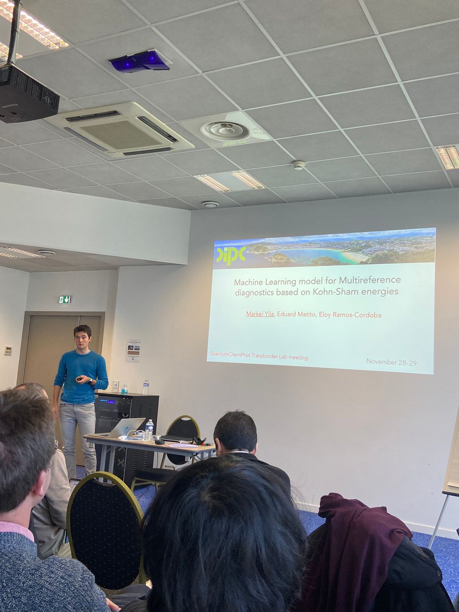 QuantumChemDev (@donostiachemdev) on Twitter photo There have been many interesting talks at this workshop organized by the Quantum ChemPhys Transborder Lab, including those by Markel, Babu, and <a href="/jgrebol10/">Joan Grèbol</a> , three members of our group. Excellent presentations and great work, everyone! There have been many interesting talks at this workshop organized by the Quantum ChemPhys Transborder Lab, including those by Markel, Babu, and <a href="/jgrebol10/">Joan Grèbol</a> , three members of our group. Excellent presentations and great work, everyone!