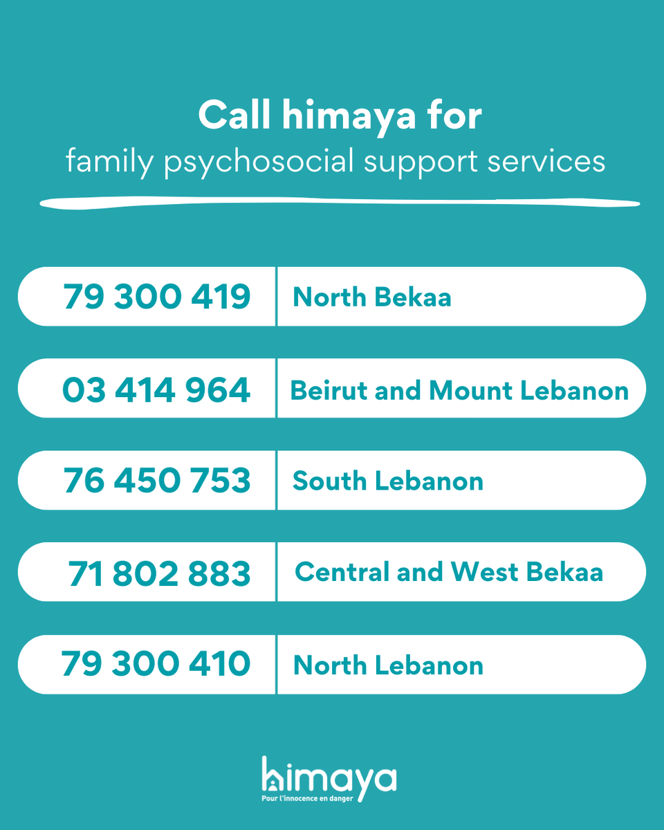 Call himaya for family psychosocial support services