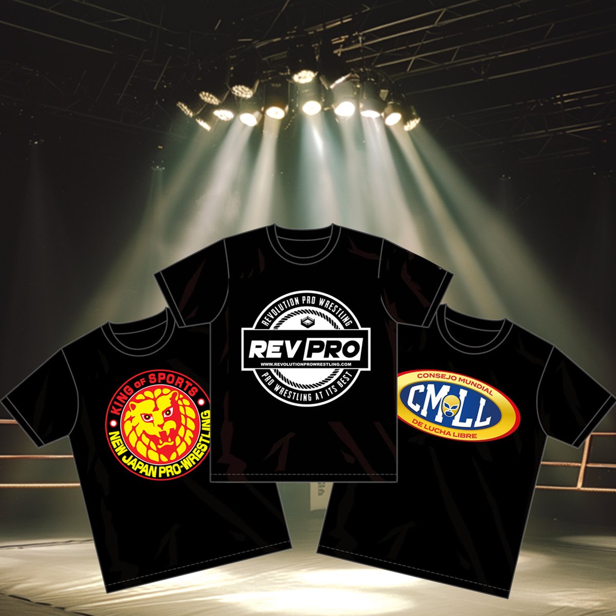 RevProUK's tweet image. 💥 HUGE BLACK FRIDAY DEAL! 💥

REVPRO X CMLL X NJPW Logo Shirt Combo 

➡️ Get all three shirts for £29.99 

Offer good until Sunday! 

🔗shoprevpro.com/collections/ne…