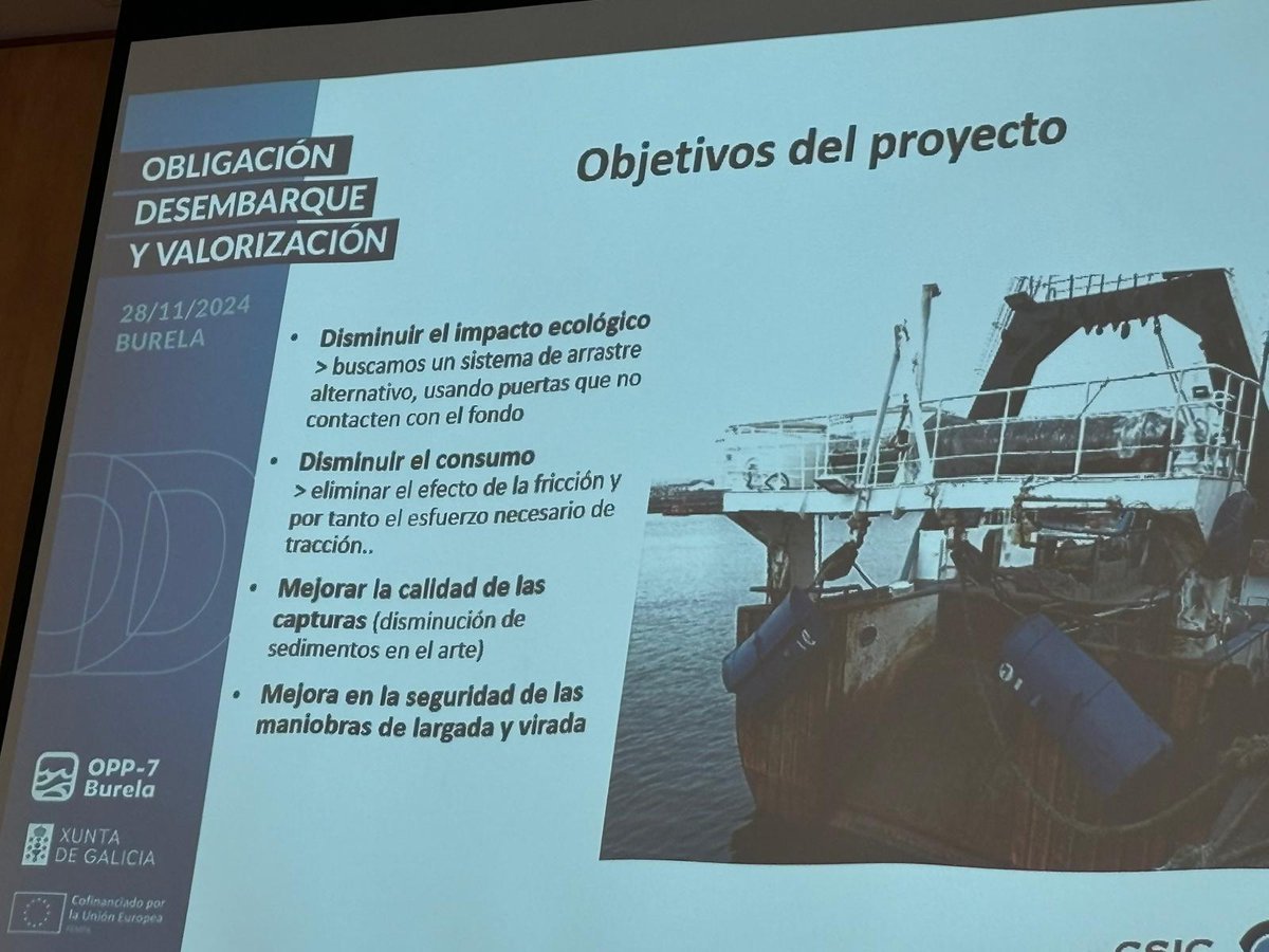 IEO Vigo (@ieovigo) on Twitter photo 🐟 En un acto de <a href="/oppburela/">OPP-7 Puerto de Burela</a> <a href="/jsefdezfranco/">jose fernandez</a> presentó resultados de proyecto #REDIPESCA2
Busca reducir el impacto medioambiental de la pesca de arrastre mejorando la selectividad de las artes de pesca ➡️puertas que no contacten con el fondo y llevan a bordo menos sedimentos
#FEMPA 🐟 En un acto de <a href="/oppburela/">OPP-7 Puerto de Burela</a> <a href="/jsefdezfranco/">jose fernandez</a> presentó resultados de proyecto #REDIPESCA2
Busca reducir el impacto medioambiental de la pesca de arrastre mejorando la selectividad de las artes de pesca ➡️puertas que no contacten con el fondo y llevan a bordo menos sedimentos
#FEMPA