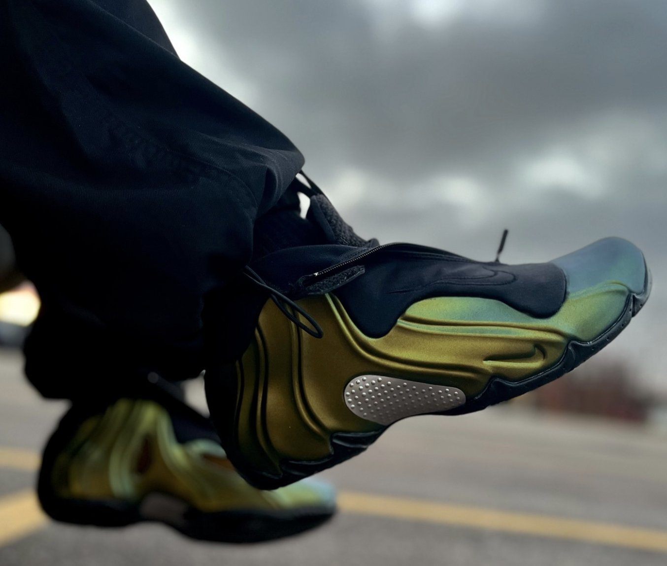 Nike air flightposite green goblin best sale
