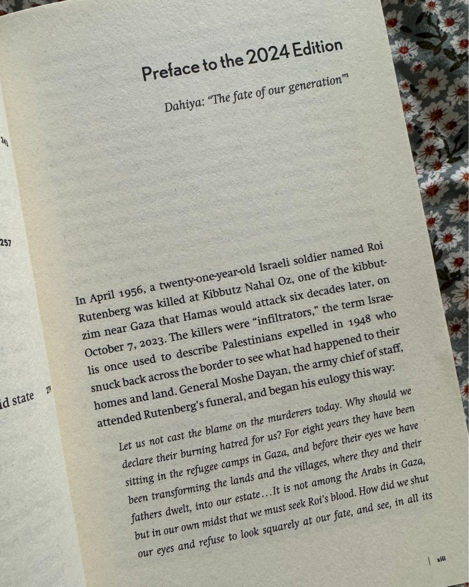 #FirstLineFriday
"In April 1956, a twenty-one-year-old Israeli soldier named Roi Ruttenberg was killed at Kibbutz Nahal Oz, one of the kibbutzim near Gasa that Hamas would attack six decades later, on October 7, 2023." - THE STATE OF ISREAEL VS. THE JEWS by Sylvain Cypel
