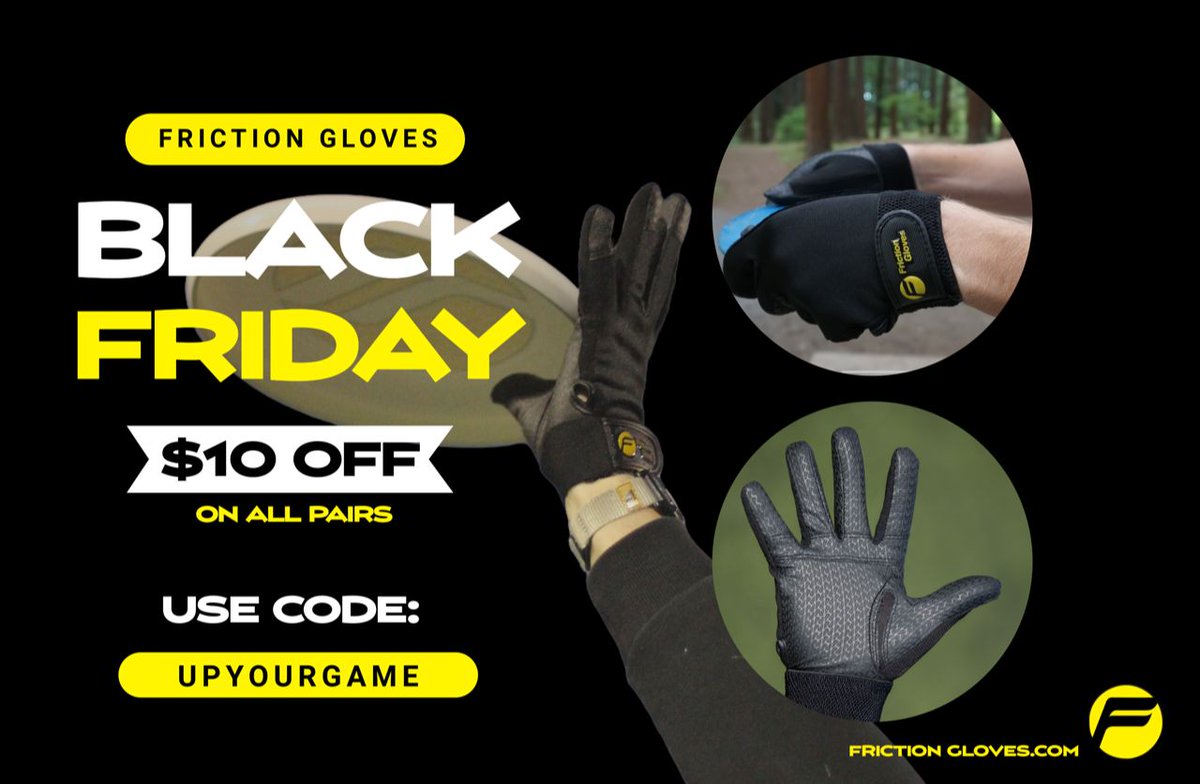 Friction Gloves Sale of the Year is Here! 
SAVE $10 on all <a href="/FrictionGloves/">Friction Gloves</a> pairs, good through Monday.  
Up your game this fall &amp; winter, FrictionGloves.com. 

#ad