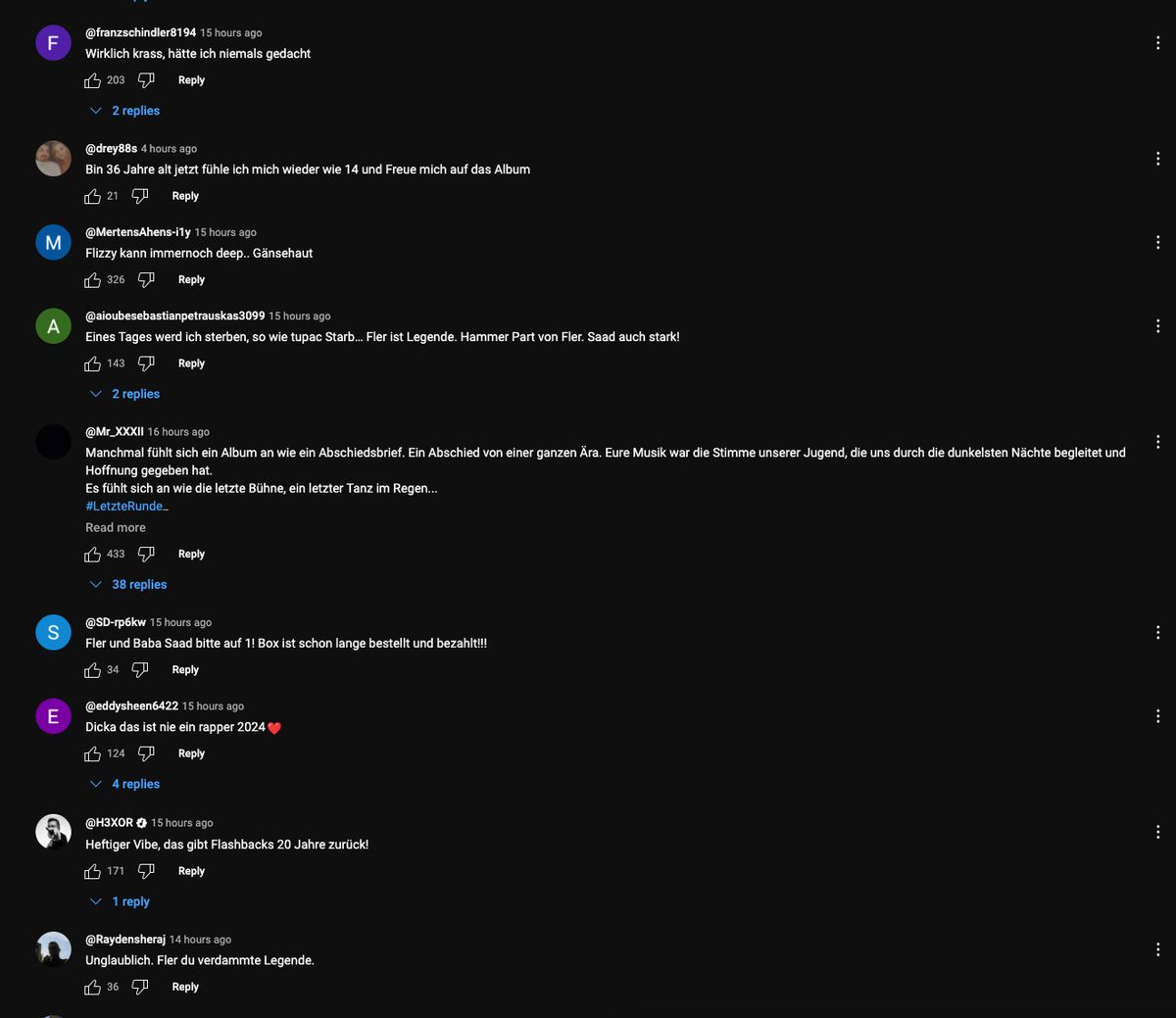 wasbruda06069's tweet photo. Die Kommentare unter Fler &amp; Saad  "Nie So Wie Sie" https://t.co/qprF0RS4bR