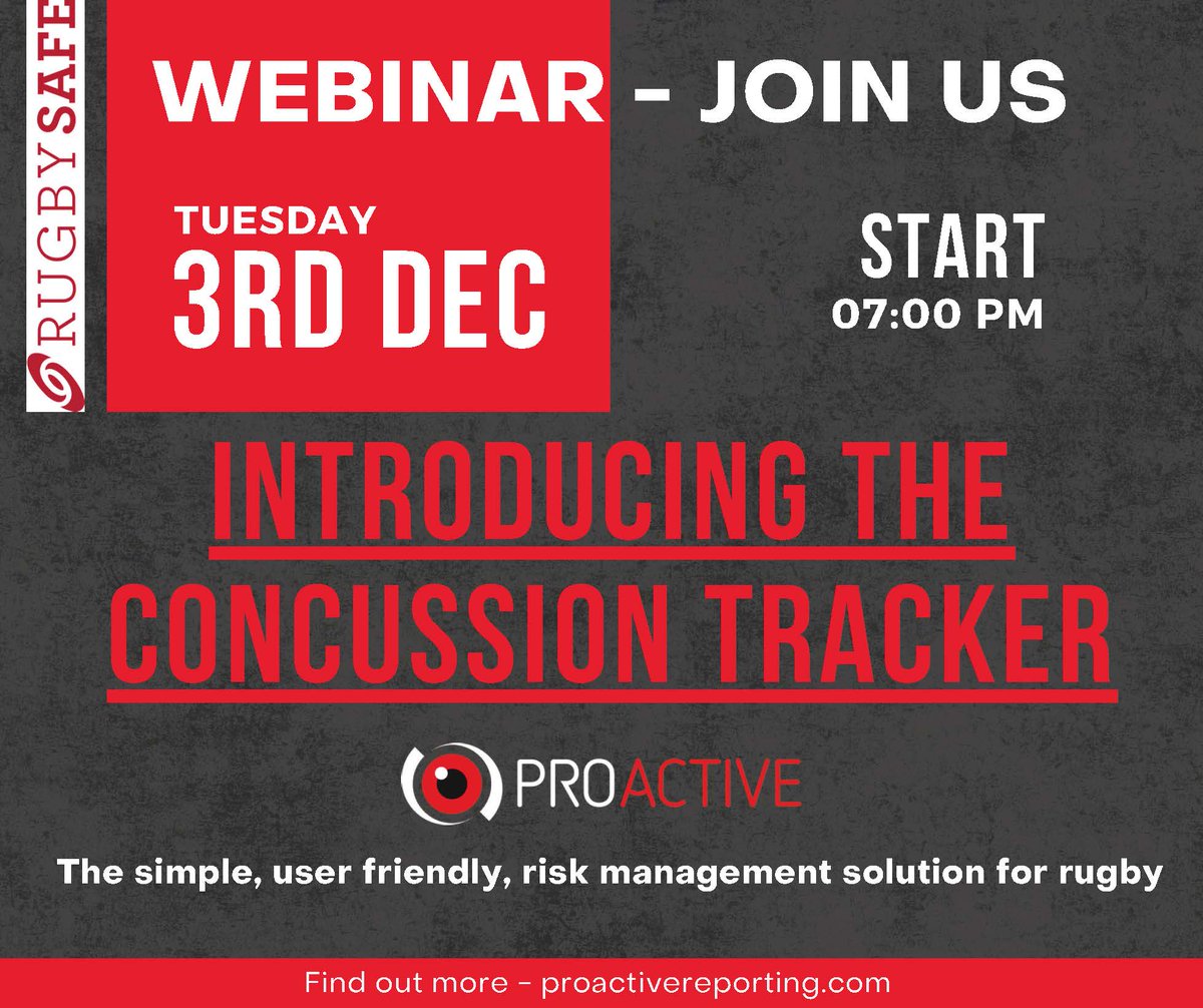 Join the team from Proactive to hear about the concussion tracker module and have the opportunity to ask questions to its creators.

Access the webinar here: teams.microsoft.com/l/meetup-join/…