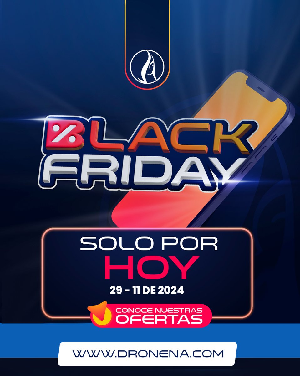 ¡El BLACK FRIDAY ha llegado a Dronena con más oportunidades y ofertas imperdibles! Solo por HOY, 29 de Noviembre🔥📦

Visita nuestro portal web dronena.com o contacta a tu asesor comercial al 0500-DRONENA

¡No dejes pasar esta oportunidad única!🔥

#BlackFriday