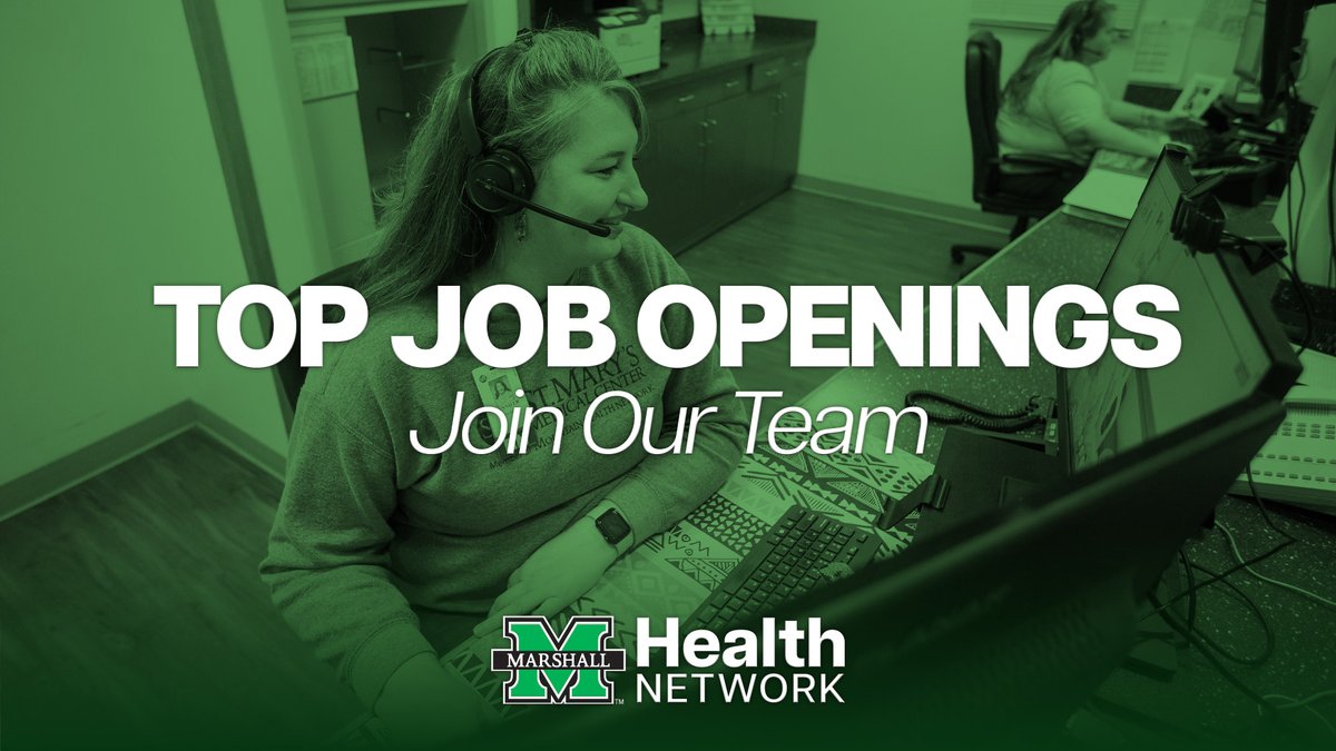 🌟 Top Jobs 🌟

◼️ RN Cardiac Cath Lab (Full -Time): bit.ly/3VzHL7p
◼️ RN Invasive Cardiology (Special Full-Time): bit.ly/3CO4XYP 
◼️ RN Medical Telemetry (Special Full-Time): bit.ly/4g7uQBq 

Learn more &amp; explore careers at marshallhealthnetwork.org/careers