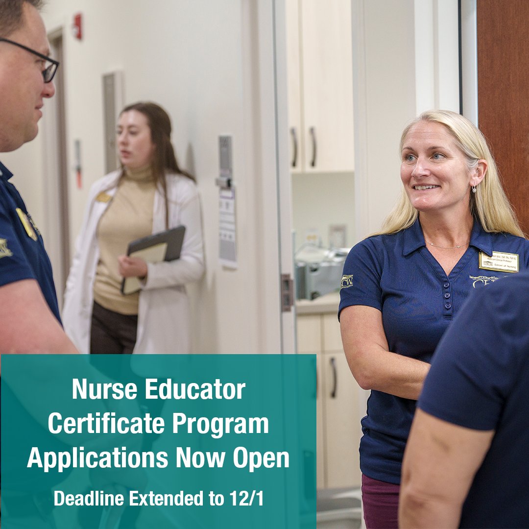 Considering becoming a nurse educator? Our Post-Graduate Nurse Educator Certificate program is designed for baccalaureate-prepared RNs with a graduate degree or those currently enrolled in a graduate program in nursing or a health-related field. More: uncw.edu/academics/majo…