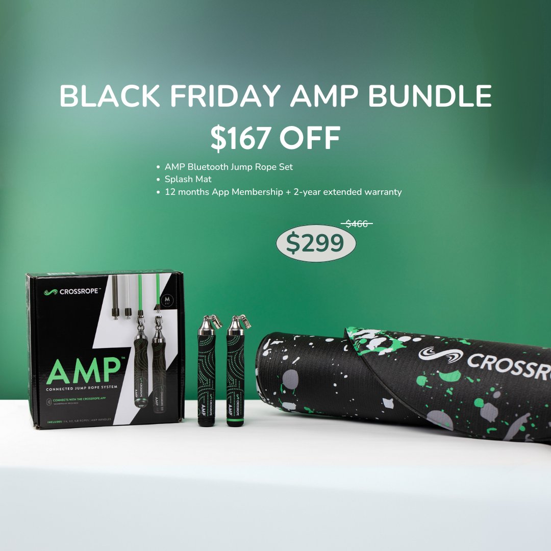 Black Friday Deals are here! Save 36% off with the Black Friday AMP Bundle 🪢
crossrope.com/products/black…