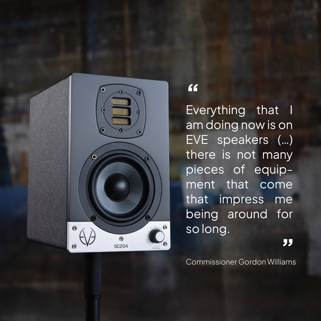 EveAudio's tweet photo. 7 times Grammy award-winning sound engineer and producer Commissioner Gordon Williams speaking facts 🔊
#EVEAudio #StudioMonitors #SC204 #Music #Producer #SoundEngineer https://t.co/EcJBdOSWdd